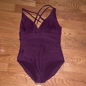 Purple One-Piece Swimsuit